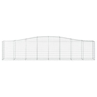 Arched Gabion Basket 400x50x80/100 cm Galvanised Iron