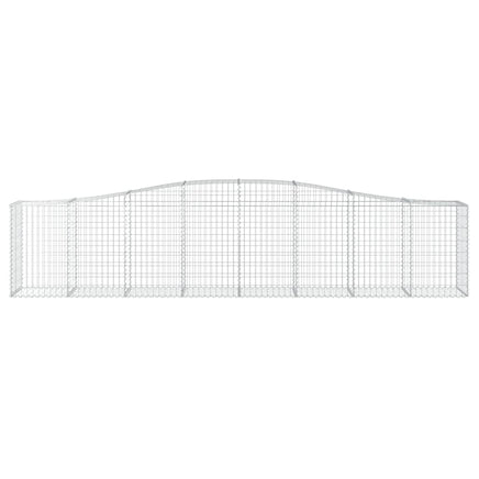 Arched Gabion Basket 400x50x80/100 cm Galvanised Iron
