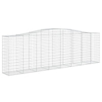 Arched Gabion Basket 400x50x120/140 cm Galvanised Iron