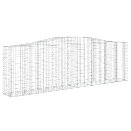 Arched Gabion Basket 400x50x120/140 cm Galvanised Iron