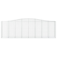 Arched Gabion Basket 400x50x120/140 cm Galvanised Iron