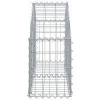 Arched Gabion Basket 100x30x40/60 cm Galvanised Iron