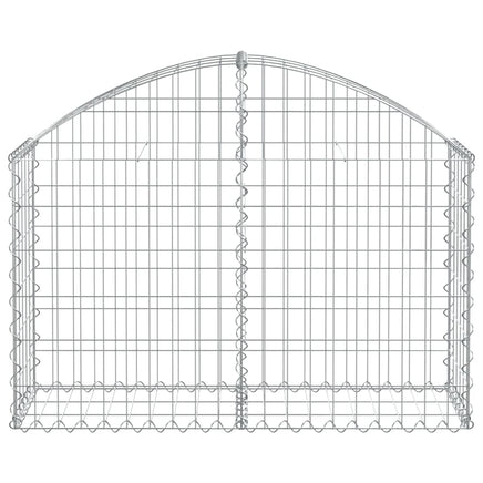 Arched Gabion Basket 100x30x60/80 cm Galvanised Iron