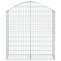 Arched Gabion Basket 100x30x100/120 cm Galvanised Iron