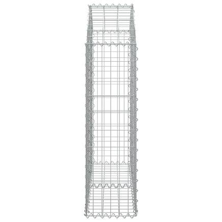 Arched Gabion Basket 100x30x100/120 cm Galvanised Iron