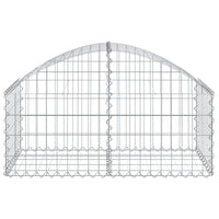 Arched Gabion Basket 100x50x40/60 cm Galvanised Iron