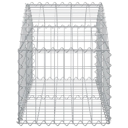Arched Gabion Basket 100x50x40/60 cm Galvanised Iron