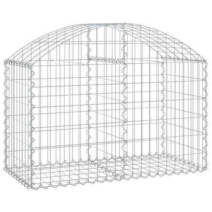 Arched Gabion Basket 100x50x60/80 cm Galvanised Iron