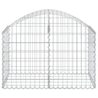 Arched Gabion Basket 100x50x60/80 cm Galvanised Iron