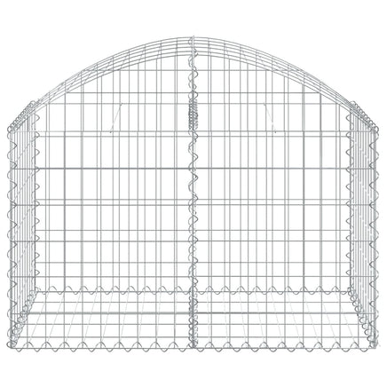 Arched Gabion Basket 100x50x60/80 cm Galvanised Iron