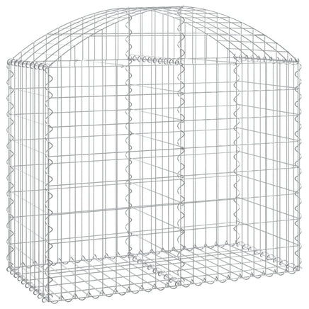 Arched Gabion Basket 100x50x80/100 cm Galvanised Iron