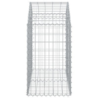 Arched Gabion Basket 100x50x80/100 cm Galvanised Iron