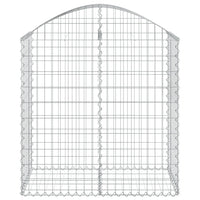 Arched Gabion Basket 100x50x100/120 cm Galvanised Iron