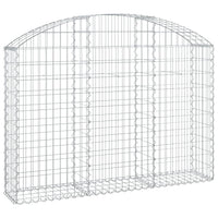 Arched Gabion Basket 150x30x100/120 cm Galvanised Iron