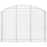 Arched Gabion Basket 150x30x100/120 cm Galvanised Iron