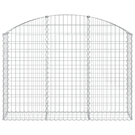 Arched Gabion Basket 150x30x100/120 cm Galvanised Iron