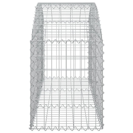 Arched Gabion Basket 150x50x60/80 cm Galvanised Iron