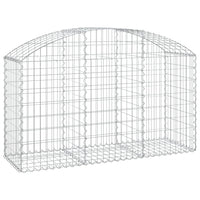 Arched Gabion Basket 150x50x80/100 cm Galvanised Iron