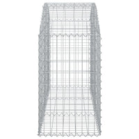 Arched Gabion Basket 150x50x80/100 cm Galvanised Iron