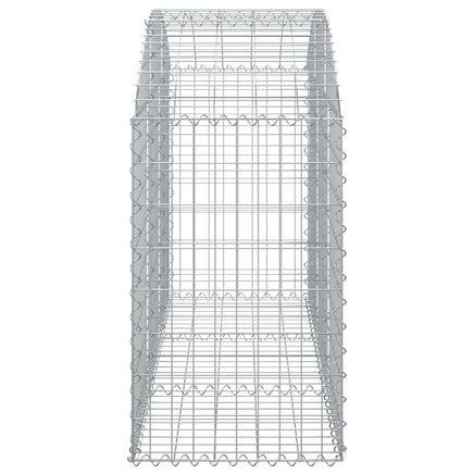 Arched Gabion Basket 150x50x80/100 cm Galvanised Iron