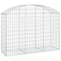 Arched Gabion Basket 150x50x100/120 cm Galvanised Iron