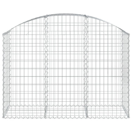 Arched Gabion Basket 150x50x100/120 cm Galvanised Iron