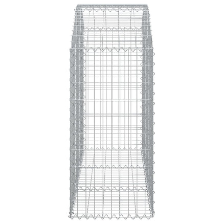 Arched Gabion Basket 150x50x100/120 cm Galvanised Iron