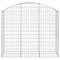 Arched Gabion Basket 150x50x120/140 cm Galvanised Iron