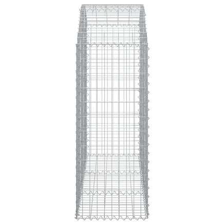 Arched Gabion Basket 150x50x120/140 cm Galvanised Iron