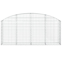 Arched Gabion Basket 200x30x80/100 cm Galvanised Iron