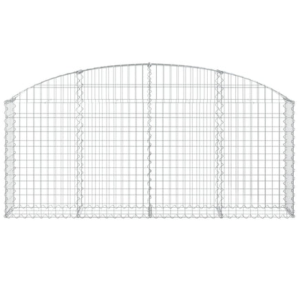 Arched Gabion Basket 200x30x80/100 cm Galvanised Iron