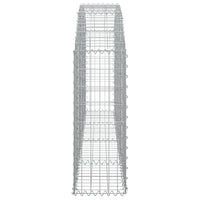 Arched Gabion Basket 200x30x80/100 cm Galvanised Iron