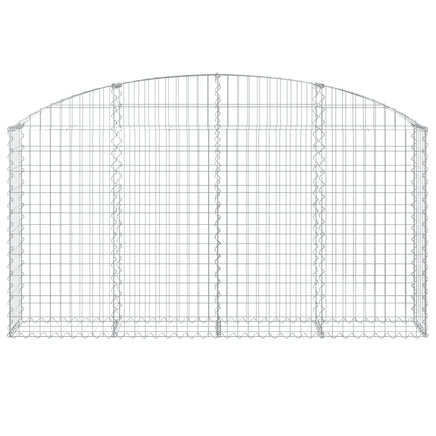 Arched Gabion Basket 200x30x100/120 cm Galvanised Iron