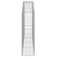 Arched Gabion Basket 200x30x100/120 cm Galvanised Iron