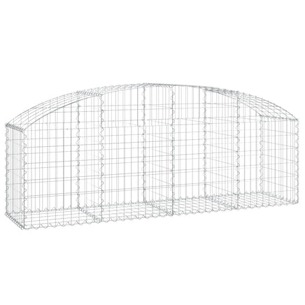 Arched Gabion Basket 200x50x60/80 cm Galvanised Iron