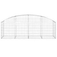 Arched Gabion Basket 200x50x60/80 cm Galvanised Iron