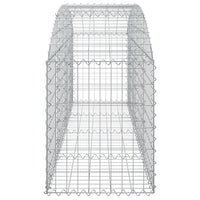 Arched Gabion Basket 200x50x60/80 cm Galvanised Iron