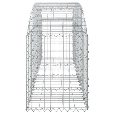 Arched Gabion Basket 200x50x60/80 cm Galvanised Iron