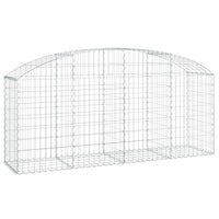 Arched Gabion Basket 200x50x80/100 cm Galvanised Iron