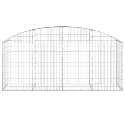 Arched Gabion Basket 200x50x80/100 cm Galvanised Iron