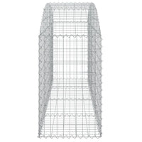 Arched Gabion Basket 200x50x80/100 cm Galvanised Iron
