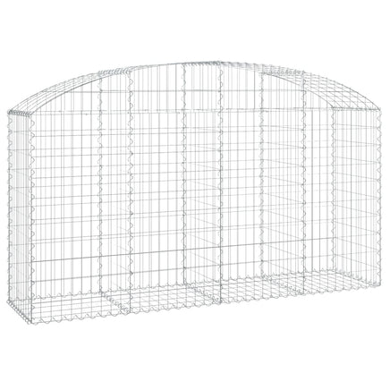 Arched Gabion Basket 200x50x100/120 cm Galvanised Iron