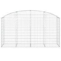 Arched Gabion Basket 200x50x100/120 cm Galvanised Iron