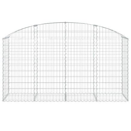 Arched Gabion Basket 200x50x100/120 cm Galvanised Iron