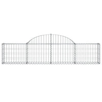 Arched Gabion Basket 200x30x40/60 cm Galvanised Iron