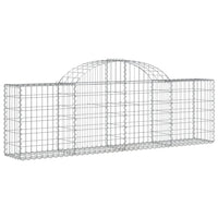 Arched Gabion Basket 200x30x60/80 cm Galvanised Iron