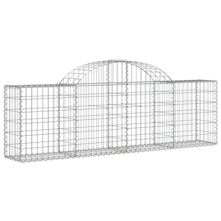 Arched Gabion Basket 200x30x60/80 cm Galvanised Iron