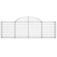 Arched Gabion Basket 200x30x60/80 cm Galvanised Iron