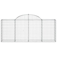 Arched Gabion Basket 200x30x80/100 cm Galvanised Iron