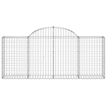 Arched Gabion Basket 200x30x80/100 cm Galvanised Iron